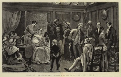 Teatry amatorskie, prace wykończeniowe w Green-Roomie